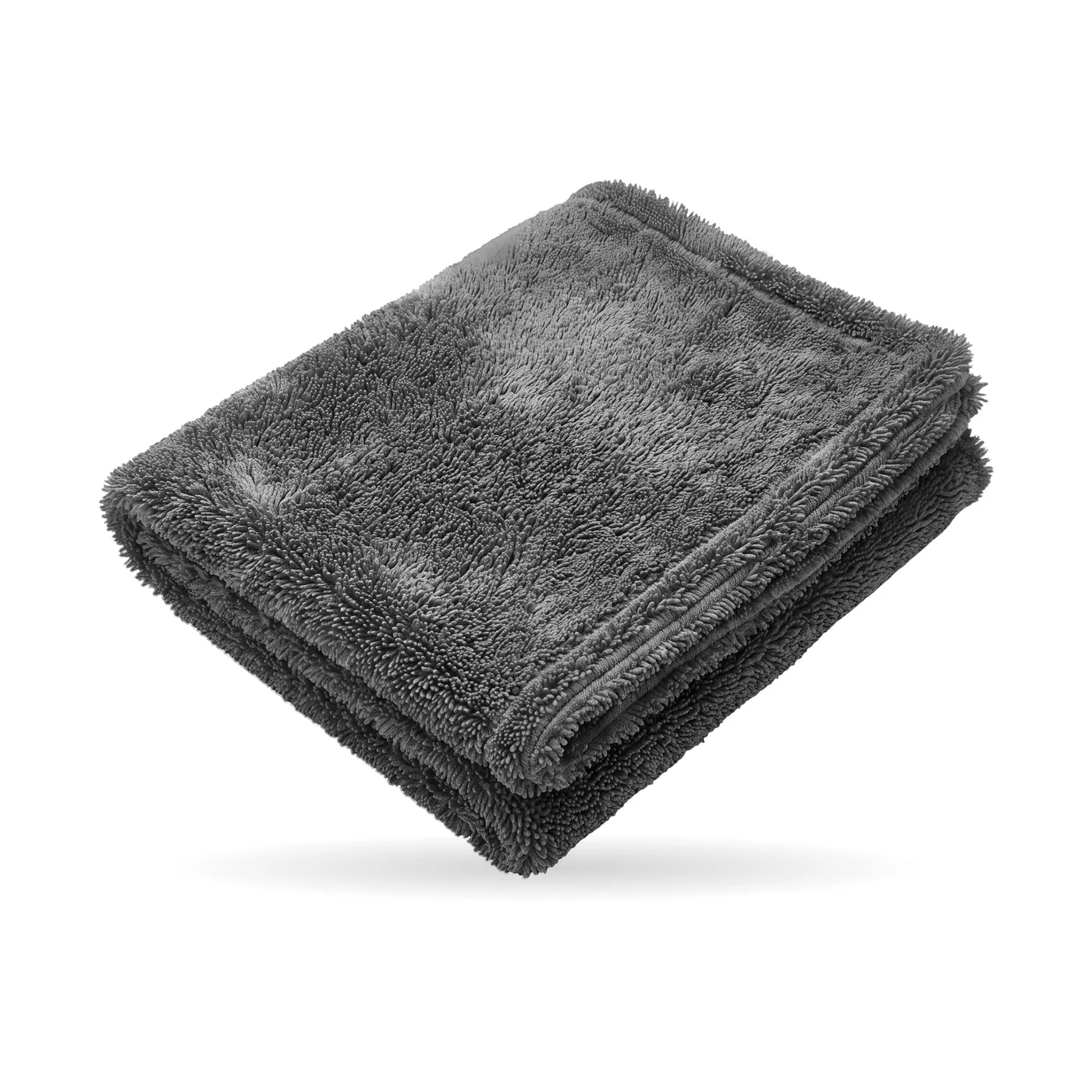 Ręcznik samochodowy z mikrofibry szary XL 70 × 90 cm, 1300 g/m², zdjęcie produktu na białym tle